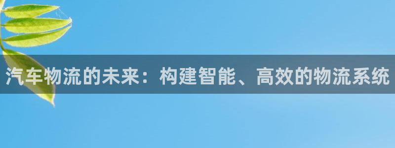 泰国usdt合法吗：汽车物流的未来：